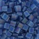 Miyuki tila 5x5mm kralen - Matted transparent capri blue ab TL-149FR